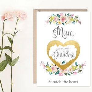 vous allez être une grand-mère, révéler la grossesse, annonce de la grossesse, grand-mère révèlent, zéro et révéler la carte de la grossesse, je suis enceinte