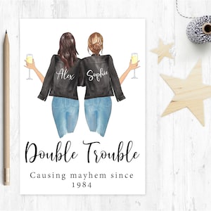 carte d’anniversaire de meilleur ami, carte d’anniversaire de soeur, carte d’anniversaire de meilleur ami, carte d’anniversaire de meilleur ami personnalisée, bestie