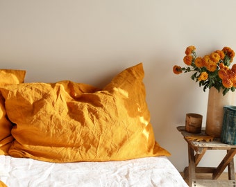ochre pillow cases