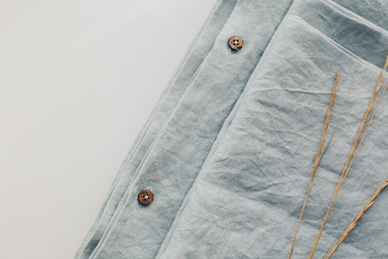 Linen Duvet Cover In Ice Mint Blue Custom Made Soft Linen Etsy
