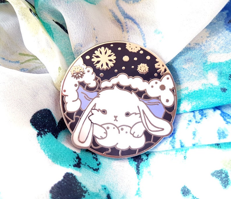 Cute Bunny Enamel Pin Cute Enamel Pin Enamel Pins Seasons | Etsy