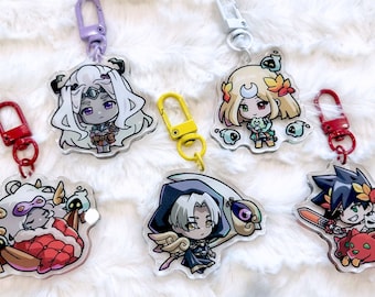Hades Charms - Featuring Zagreus, Melinoe, Thanatos, Moros and Hypnos