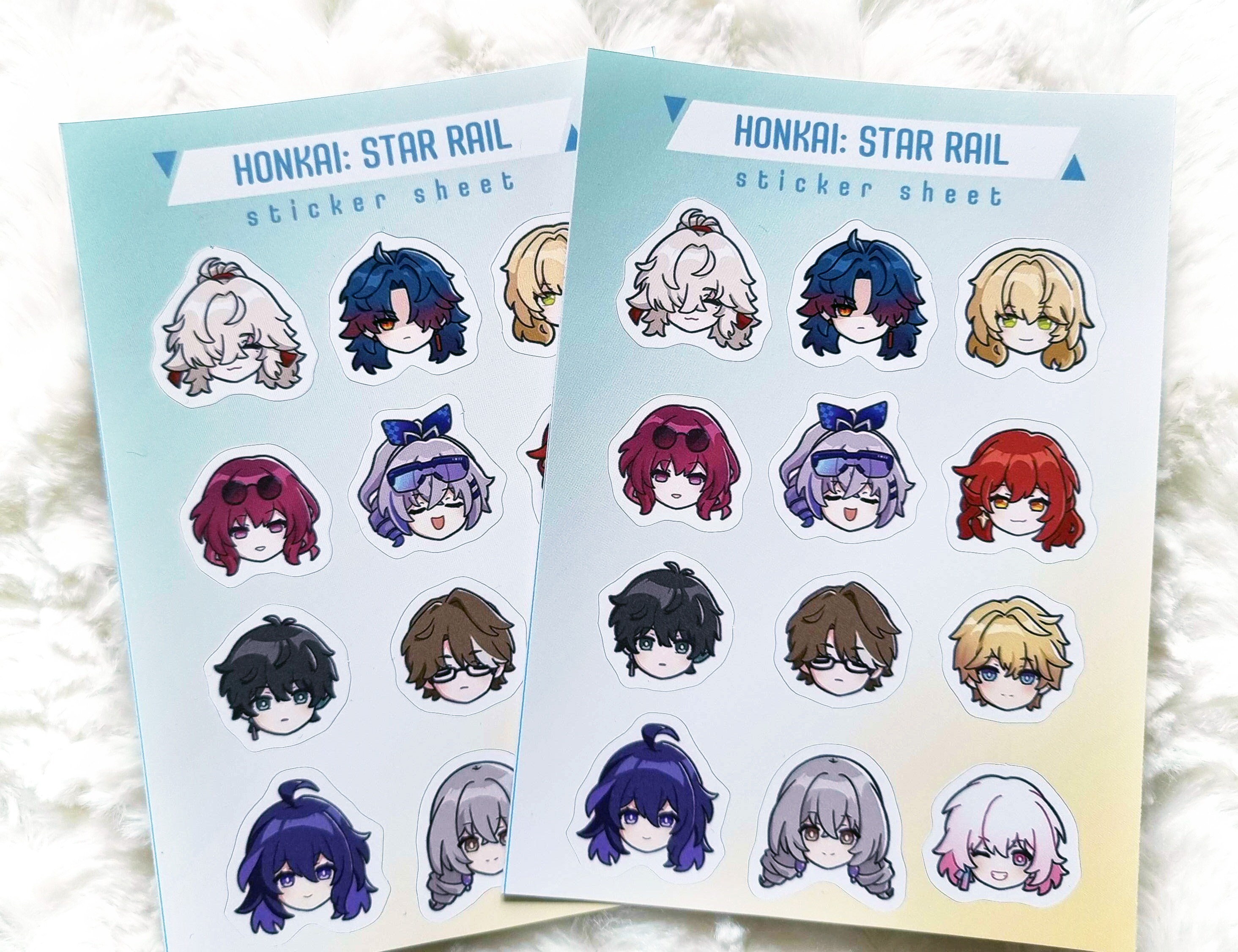 Cute Honkai Star Rail Sticker Sheets - Etsy Australia