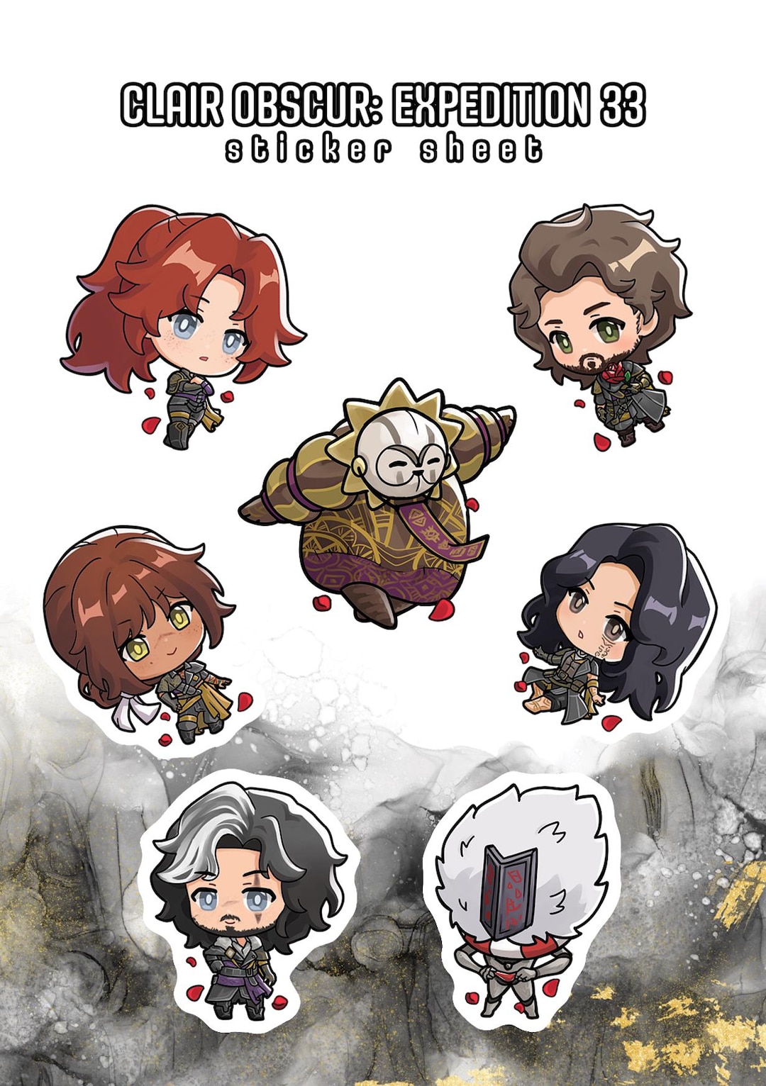 クレア・オブスカー：エクスペディション33ビニールステッカーシート