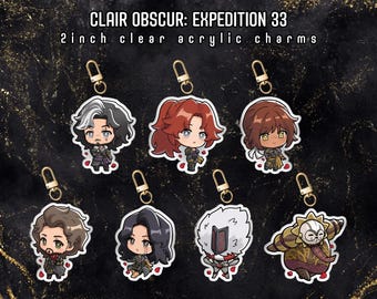 Clair Obscur: Expedition 33 Acrylic Charms - Featuring Gustave
