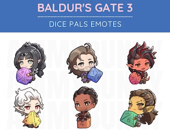 Baldur's Gate 3 Dice Pals Emotes