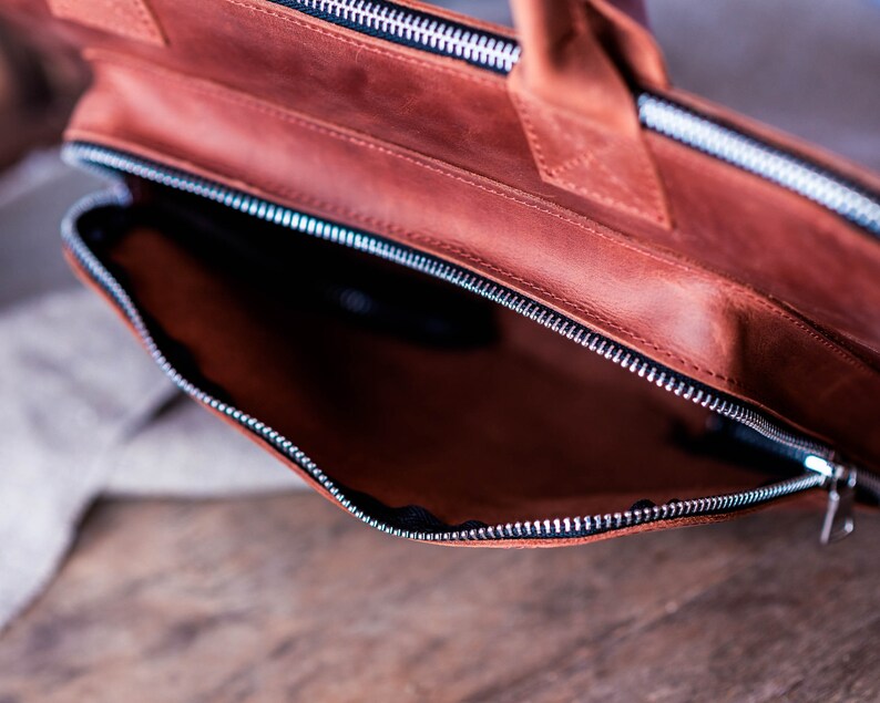 Leather Macbook Air Bag Handmade Leather Macbook Pro 13 Bag Etsy