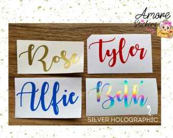 Personalised Vinyl Stickers, Decals, DIY Wedding