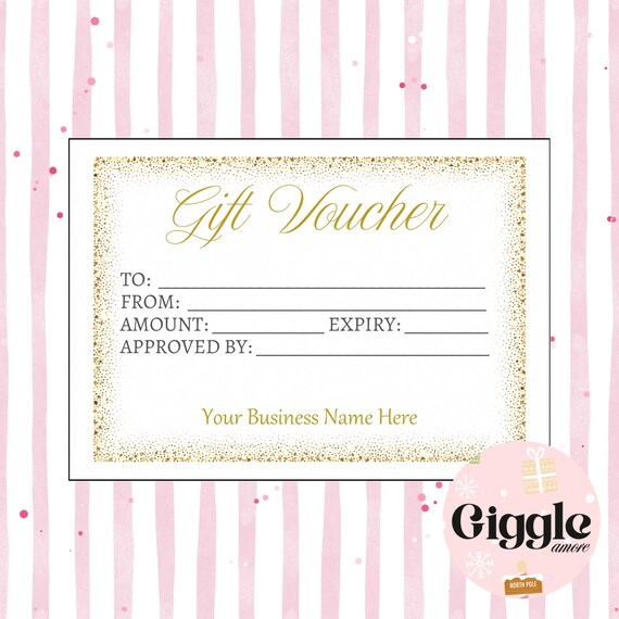 10 personalised business gift vouchers, Small Biz, A6 Card Postcard Size 220gsm
