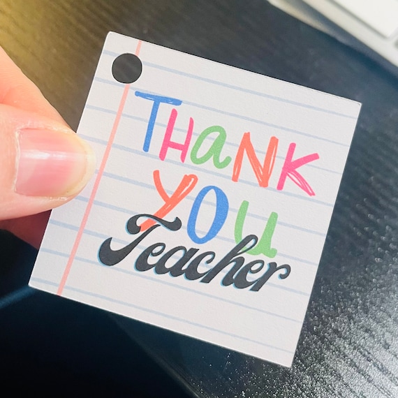 Thank You Teacher Tags, Favours,  Small Tags, leavers gift tag Small Business Tags, Favour Tags, Mother Tags
