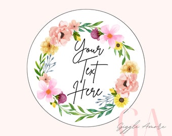 Personalised Stickers, Wax Melts, Business Stickers, Labels,Thank U, Self Adhesive, Printed, Personalized, Small Buisness Labels Hea