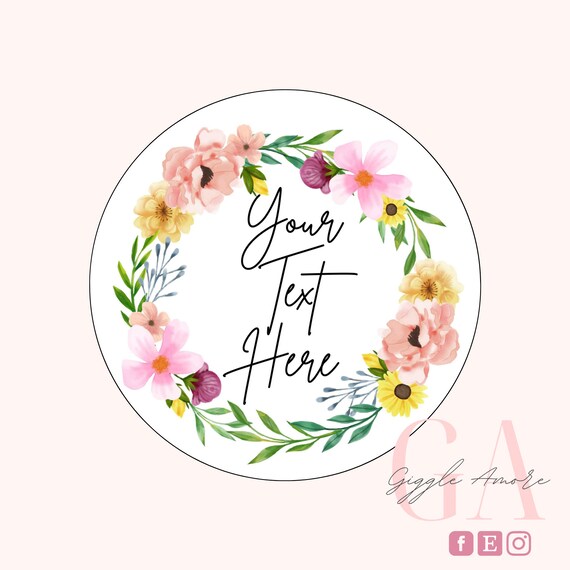 Personalised Stickers, Wax Melts, Business Stickers, Labels,Thank U, Self Adhesive, Printed, Personalized, Small Buisness Labels Hea