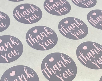 Thank You Stickers, Business Stickers, Labels,Thank U, Self Adhesive, Printed, Personalized, Small Buisness Labels