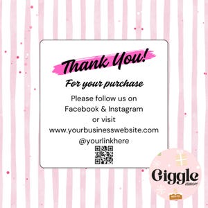 Paquete de 120 pegatinas para pequeñas empresas + 50 tarjetas de presentación Suministros Tarjetas de agradecimiento/pegatinas/hechas a mano con amor