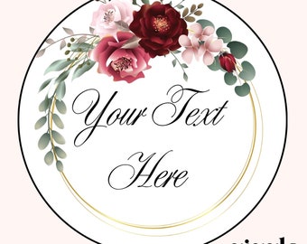 Personalised Stickers, Wax Melts, Business Stickers, Labels,Thank U, Self Adhesive, Printed, Personalized, Small Buisness Labels Hea