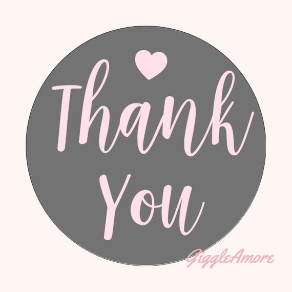 Thank You Stickers: Personalized Business Labels (40mm)