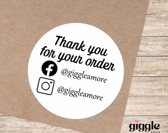 Personalised Stickers, Wax Melts, Business Stickers, Labels,Thank U, Self Adhesive, Printed, Personalized, Small Buisness Labels Hea