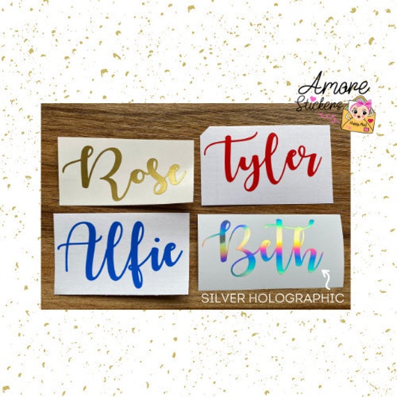 Personalised Vinyl Stickers, Decals, DIY Wedding