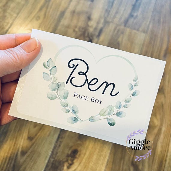 Personalised Wedding Activity Pack Stickers Eucalyptus Theme Stickers Bag Birthday Party Gift Favour Activity