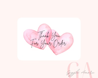 25 Personalised Thank For Your Supporting My Small Business Cards