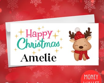 Handmade Personalised Money Wallet Gift Card Birthday Christmas Xmas