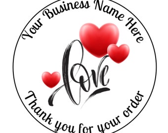Personalised Stickers, Wax Melts, Business Stickers, Labels,Thank U, Self Adhesive, Printed, Personalized, Small Buisness Labels Hea