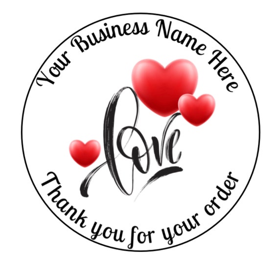 Personalised Stickers, Wax Melts, Business Stickers, Labels,Thank U, Self Adhesive, Printed, Personalized, Small Buisness Labels Hea