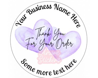 Personalised Stickers, Wax Melts, Business Stickers, Labels,Thank U, Self Adhesive, Printed, Personalized, Small Buisness Labels Hea