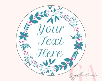 Personalised Stickers, Wax Melts, Business Stickers, Labels,Thank U, Self Adhesive, Printed, Personalized, Small Buisness Labels Hea