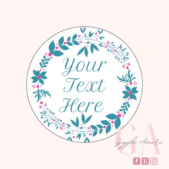 Personalised Stickers, Wax Melts, Business Stickers, Labels,Thank U, Self Adhesive, Printed, Personalized, Small Buisness Labels Hea