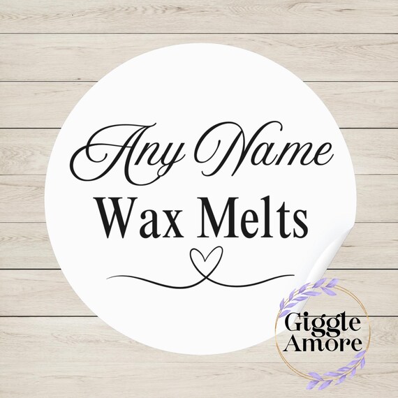 Personalised Stickers, Wax Melts, Business Stickers, Labels,Thank U, Self Adhesive, Printed, Personalized, Small Buisness Labels Hea