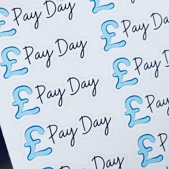 Pay Day Stickers: Mini Planner Stickers, Motivational (10 pc)