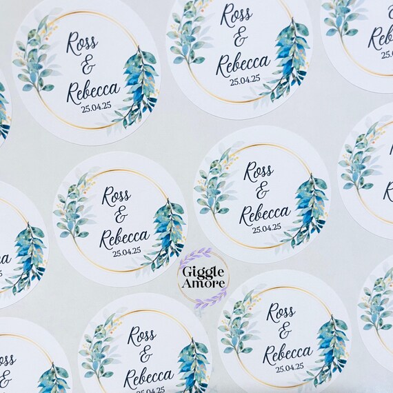 Personalised Wedding Stickers, Wax Melts, Business Stickers, Labels,Thank U, Self Adhesive, Printed, Personalized, Small Buisness Labels Hea
