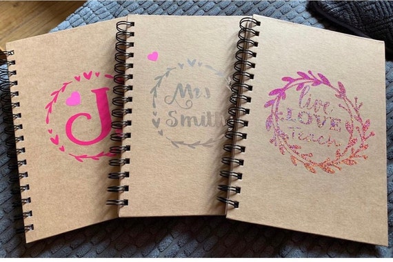 Personalised Notebook, teacher gift, end of term present