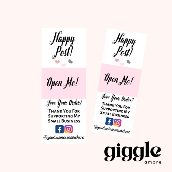 Personalised Box Seal Stickers, Wax Melts, Business Stickers, Labels, Thank U, Self Adhesive, Printed, Personalized, Small Business Labels