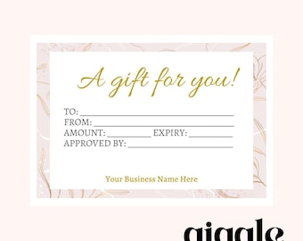 10 personalised business gift vouchers, Small Biz, A6 Card Postcard Size 220gsm
