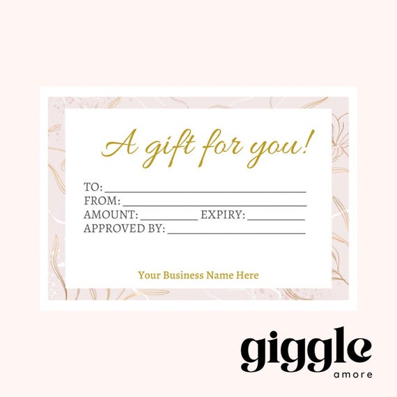 10 personalised business gift vouchers, Small Biz, A6 Card Postcard Size 220gsm