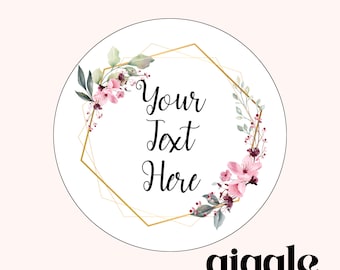 100 Personalised Stickers, Wax Melts, Business Stickers, Labels,Thank U, Self Adhesive, Printed, Personalized, Small Buisness Labels Hea