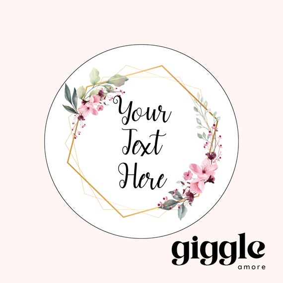 100 Personalised Stickers, Wax Melts, Business Stickers, Labels,Thank U, Self Adhesive, Printed, Personalized, Small Buisness Labels Hea
