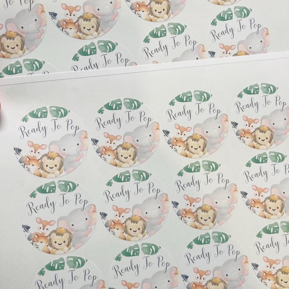 Ready To Pop Stickers: Baby Shower Favor Labels