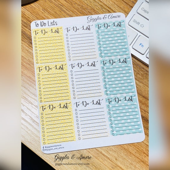 Pretty To Do Lists Diary Planner Stickers, Motivational, Dreams And Plans, Calendar, Scrapbook Me Time! Mini ombré theme