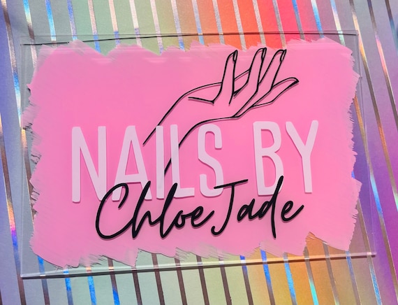 Small Business Personalised Acrylic Sign - ANY COLOUR