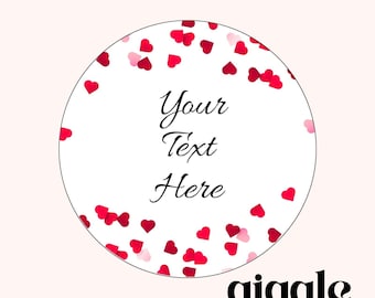 Personalised Stickers, Wax Melts, Business Stickers, Labels,Thank U, Self Adhesive, Printed, Personalized, Small Buisness Labels Hea