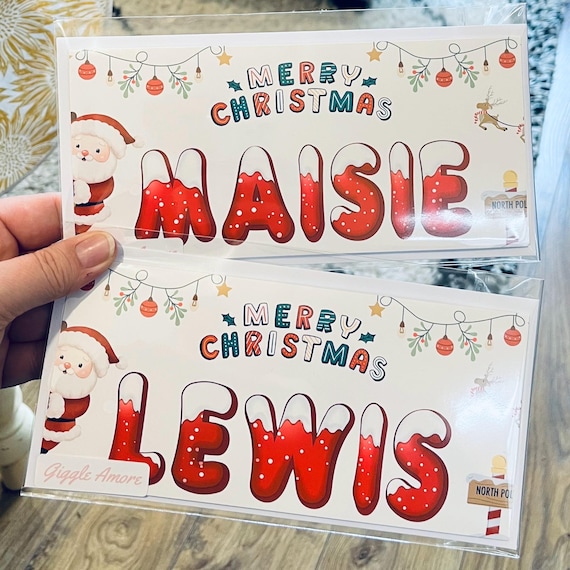 Handmade Personalised Money Wallet Gift Card Birthday Christmas Xmas