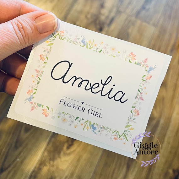 Personalised Wedding Activity Pack Stickers Theme Stickers Flowers Floral Box Bag Birthday Party Gift Favour Activity