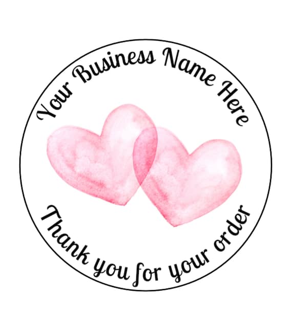 Personalised Stickers, Wax Melts, Business Stickers, Labels,Thank U, Self Adhesive, Printed, Personalized, Small Buisness Labels Hea
