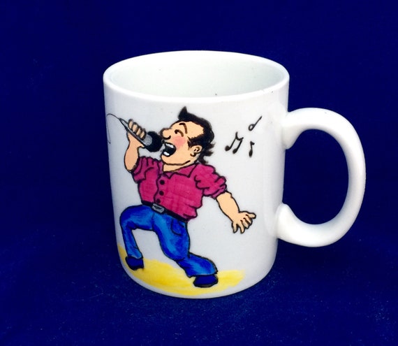 Cartoon Mug for Singer Musician Karaoke Lover Funny Mug - Etsy UK Cartoon Mug for Singer Musician Karaoke Lover Funny Mug - Etsy UK