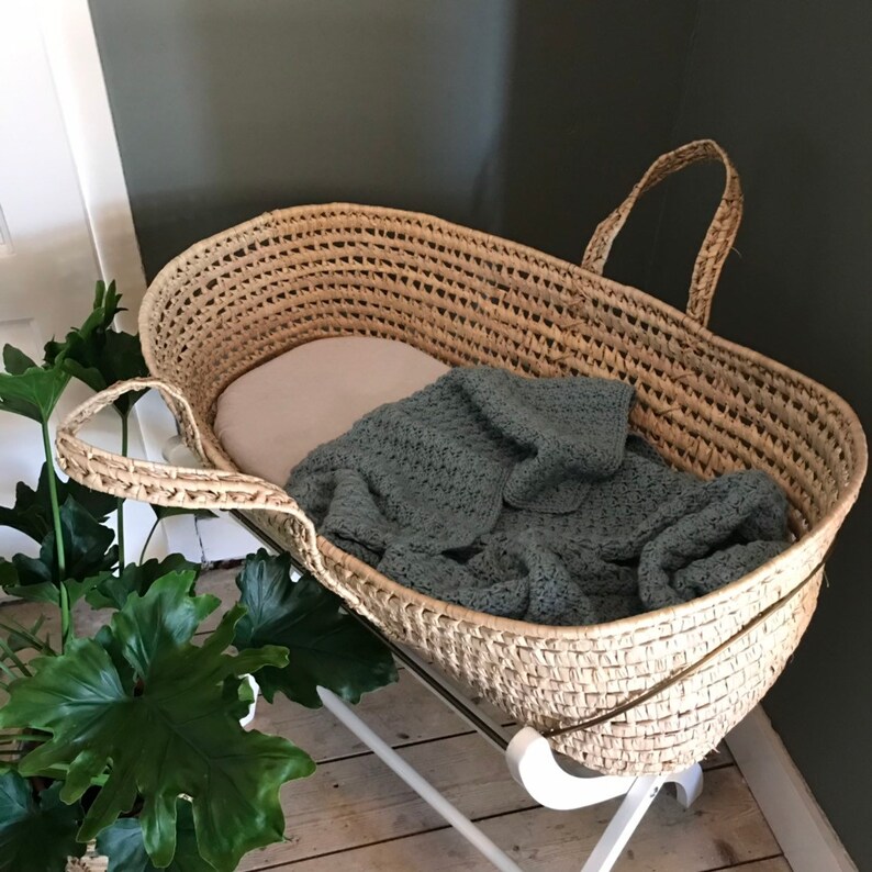 100x75cm 29.5x39inch Baby Blanket *sea green* crochet