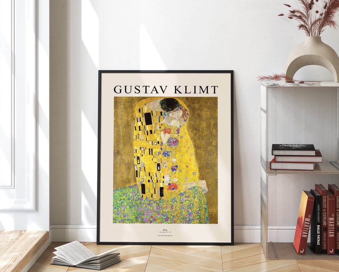 Gustav Klimt Print . the Kiss Print . Art Nouveau Print . Portait of a ...