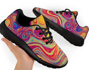 Colorful Shoes Sport Sneakers Exercise Shoes For Womens Shoes For Mens,Gift For Women Lightweight Shoes Unique Design Colorful Sneakers